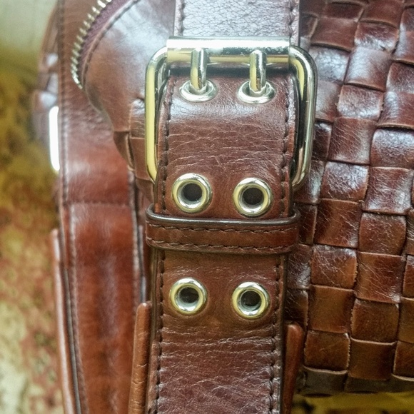 Woven leather hobo bag - Picture 4 of 8